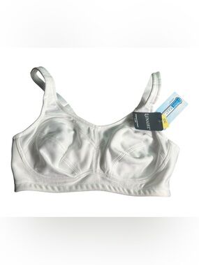LUNAIRE Women's white Coolmax underwire 36C High-Impact Bra style 11111 NWT